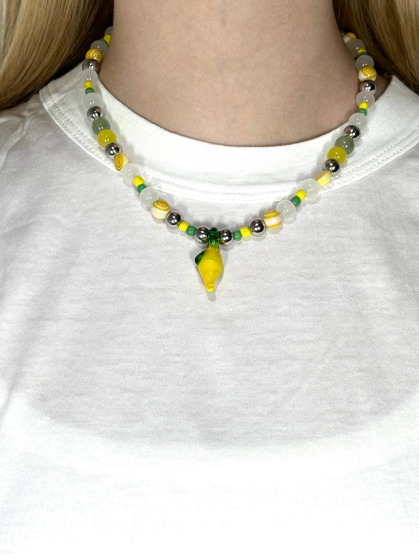 1 OF 1 LEMON NECKLACE