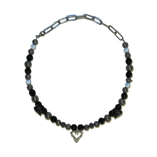 BLACK SKULL NECKLACE