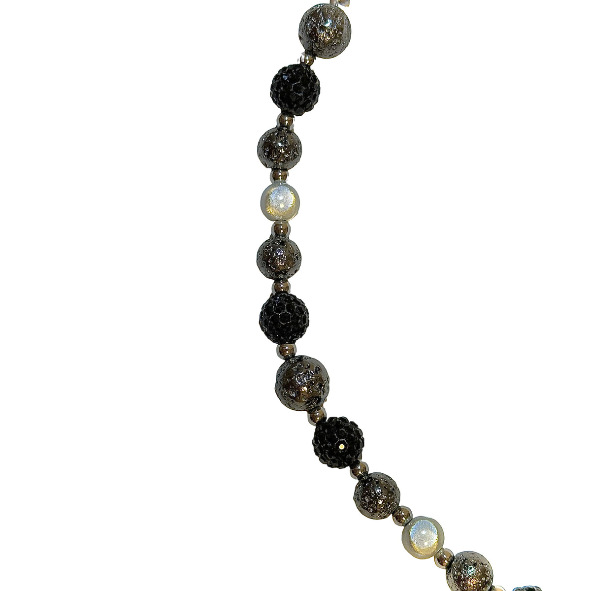 BLACK GLOWING ROSARY