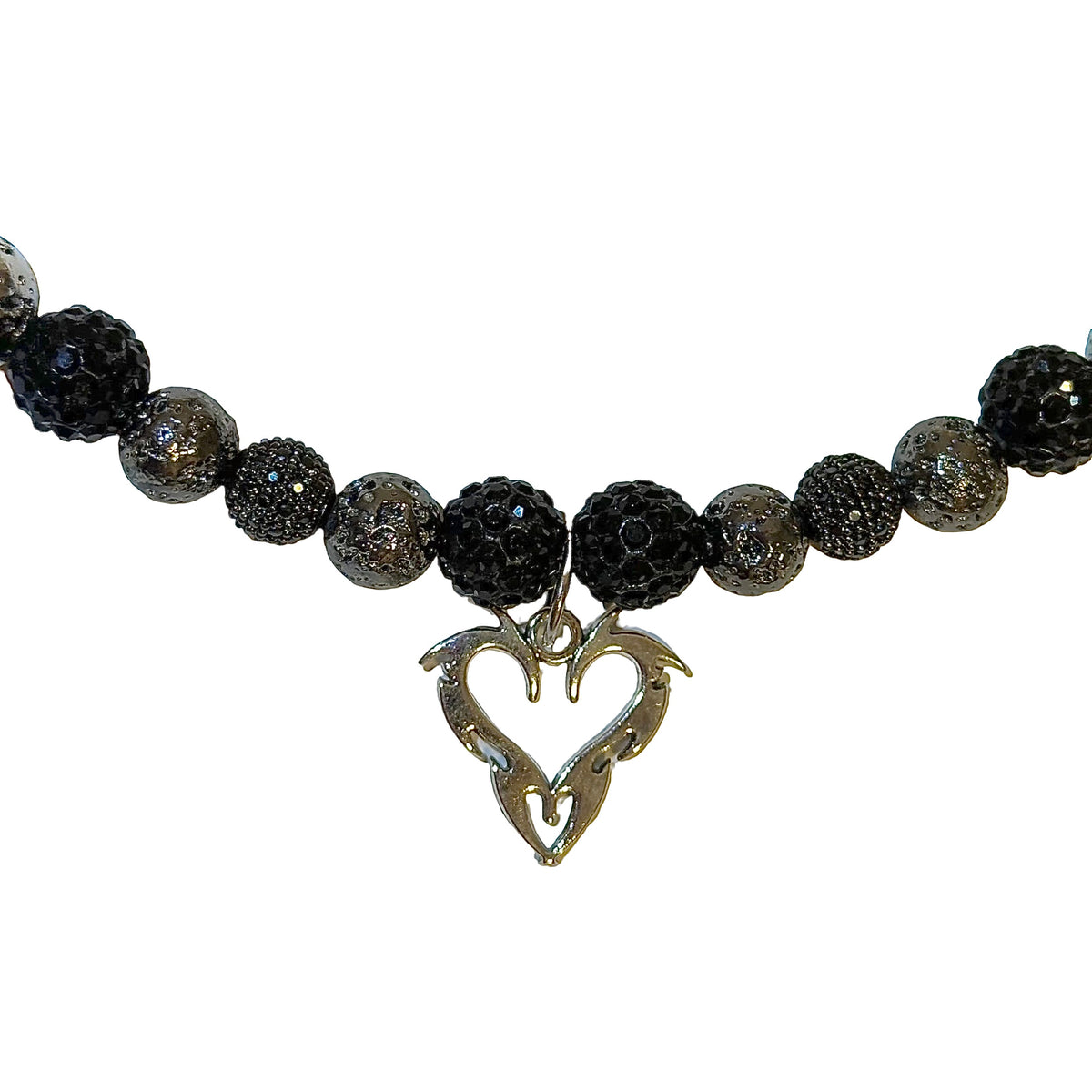 BLACK SKULL NECKLACE