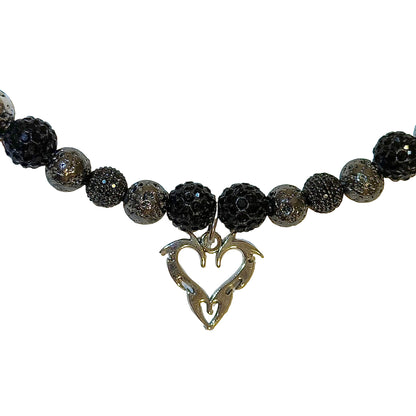 BLACK SKULL NECKLACE