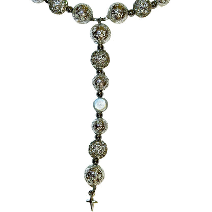 WHITE GLOWING ROSARY
