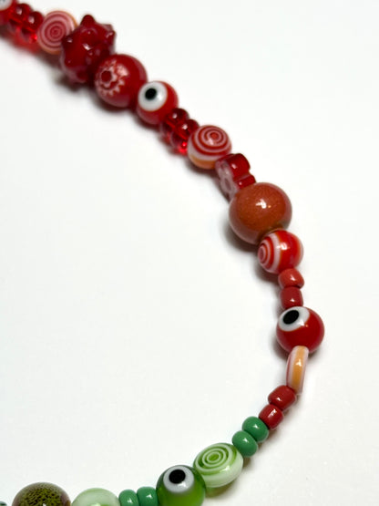 1 OF 1 RED & GREEN
